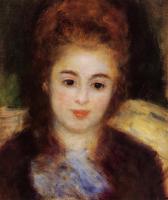 Renoir, Pierre Auguste - Head of a Young Woman Wearing a Blue Scarf, Madame Henriot